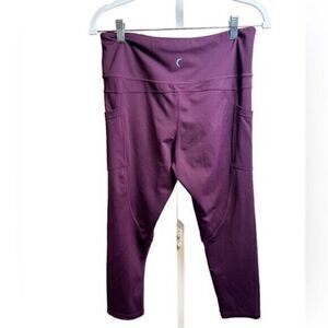 EUC ZYIA Active Women’s Purple Capri Leggings Workout Activewear - Size 12